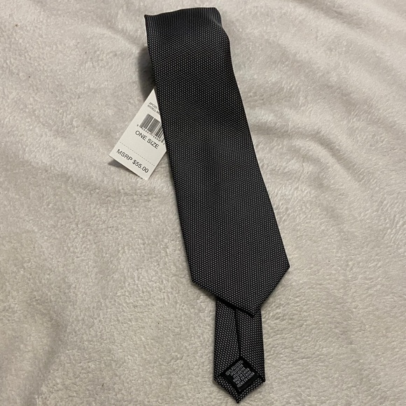 Perry Ellis Other - Perry Ellis Portfolio Black and Gray Micro-Textured Men's Tie